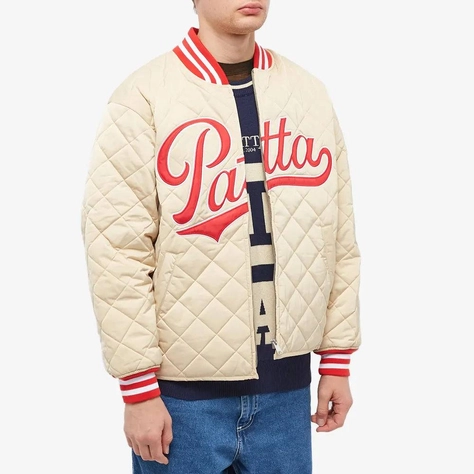 Patta Diamond Quilted Sport Jacket Mojave Desert Front
