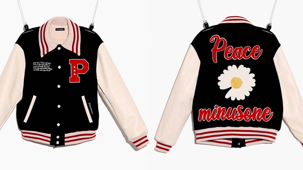 Image via PEACEMINUSONE G-Dragon's PEACEMINUSONE Embraces the Collegiate Trend With These SS22 Varsity Jackets
