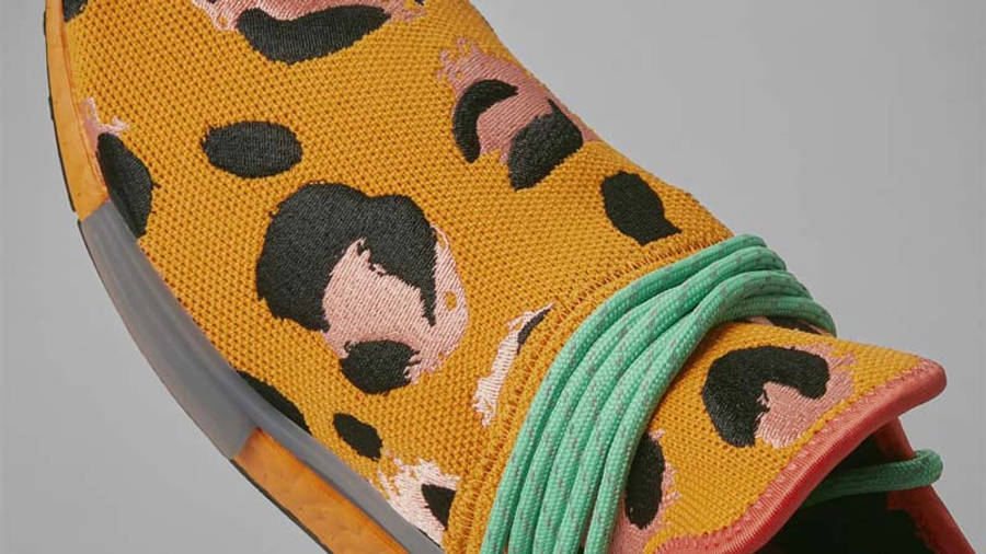 Pharrell x adidas Hu NMD Fred Flintstone Closeup