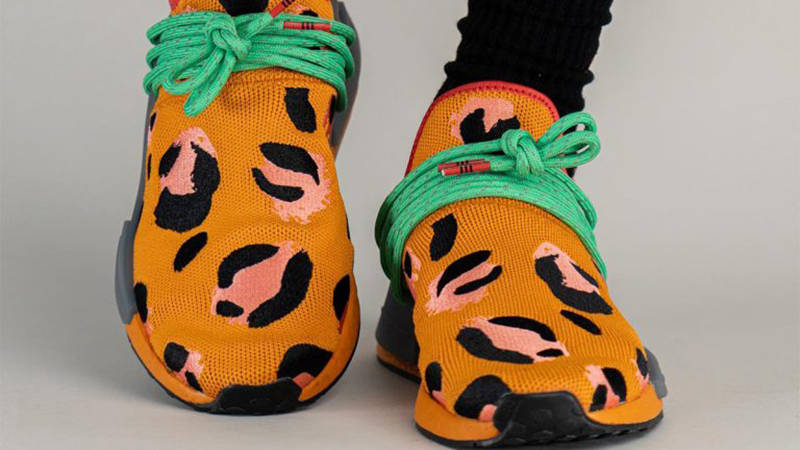NEW Adidas NMD HU Human Race Animal Fred Flintstone x Pharrell Orange  (GZ4439)