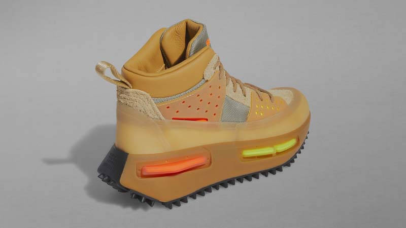 Pharrell x adidas Hu NMD S1 RYAT Tan Volt Orange Back