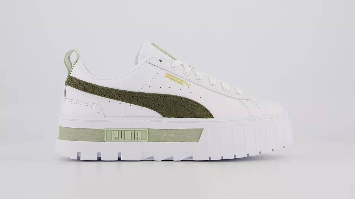 Puma Mayze White Green Moss