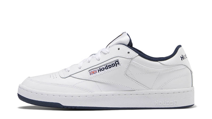 reebok club c white navy
