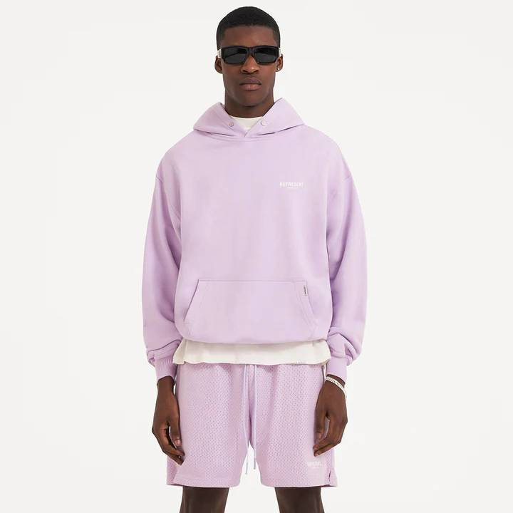 Represent Owners Club Popover Hoodie Lilac front