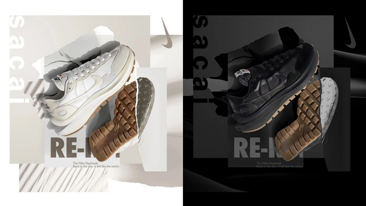 The sacai x india Nike VaporWaffle "White Gum" & "Black Gum" Are This Week's Hottest Releases!