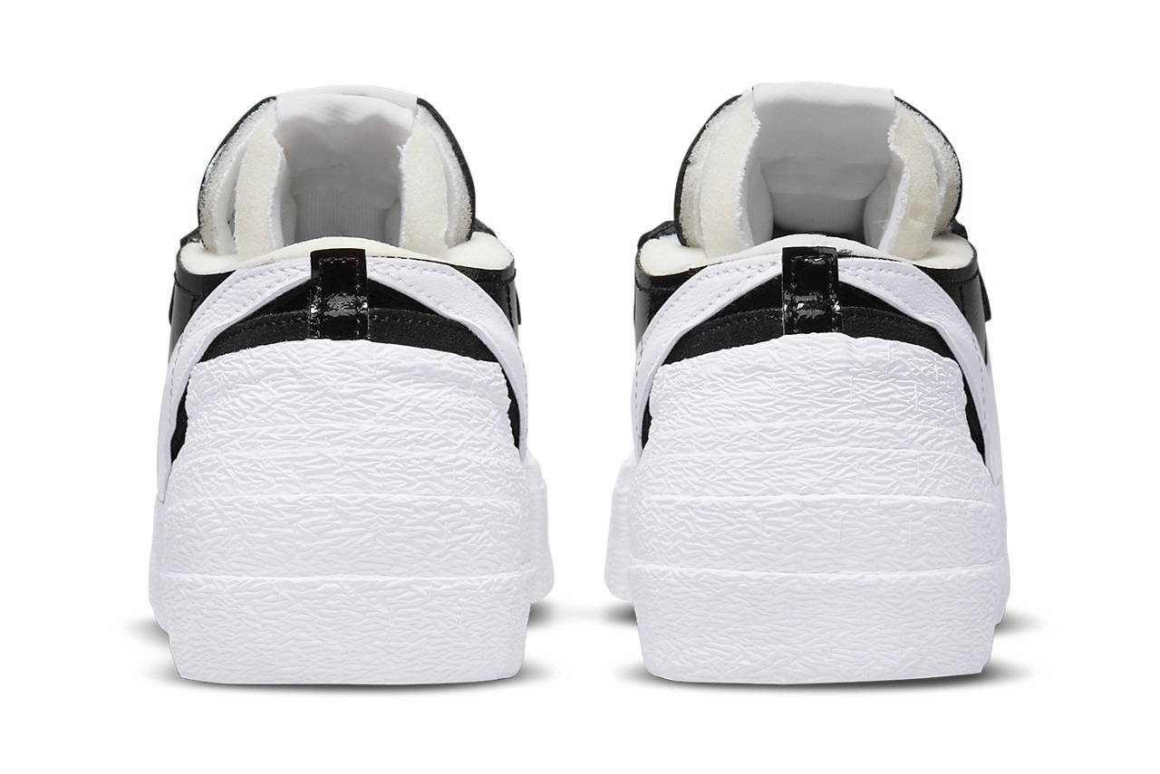 sacai x Nike Blazer Low Black Patent Colourway