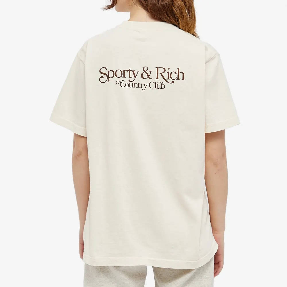 Sporty & Rich Bardot Country Club T-Shirt