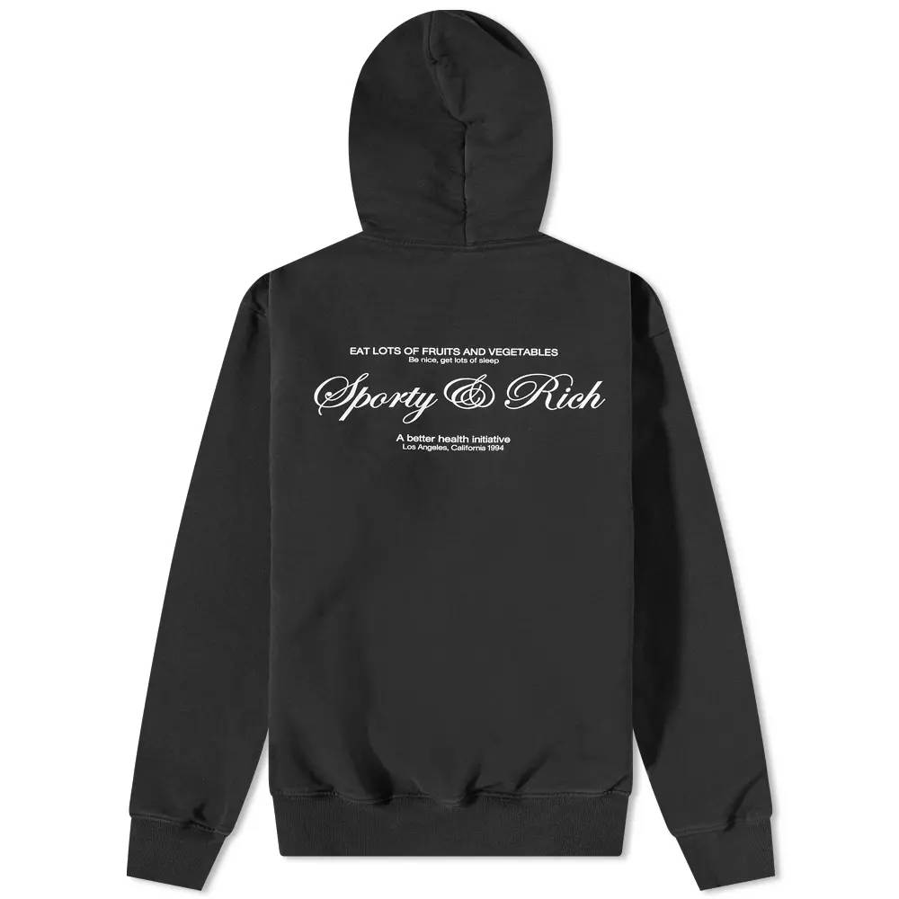 Sporty Rich Script Logo Hoodie