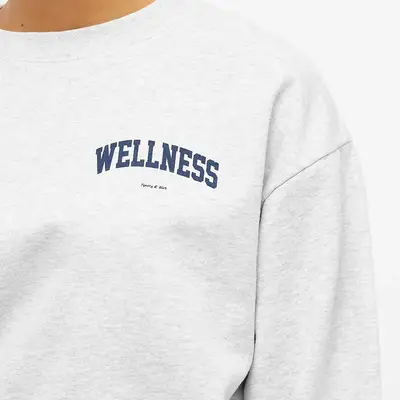 Sporty & Rich Wellness Ivy Cropped Crew Sweatshirt | Where