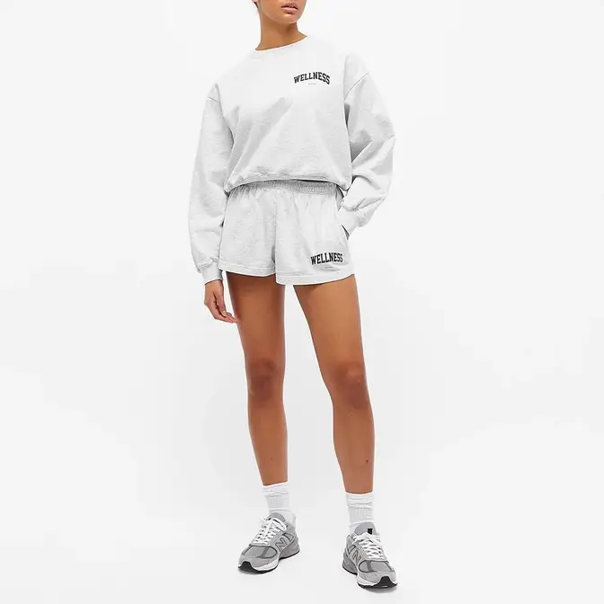 Sporty & Rich Wellness Ivy Cropped Crew Sweatshirt | Where To Buy | The ...