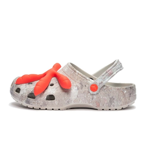 Slides Crocs Classic Marbled Clog 206867 Electric Pink Multi