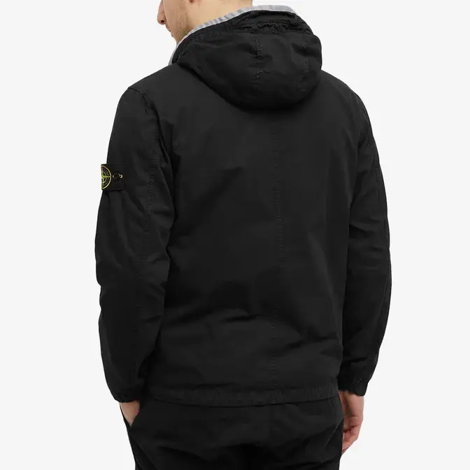 Stone island shirt jacket on sale black