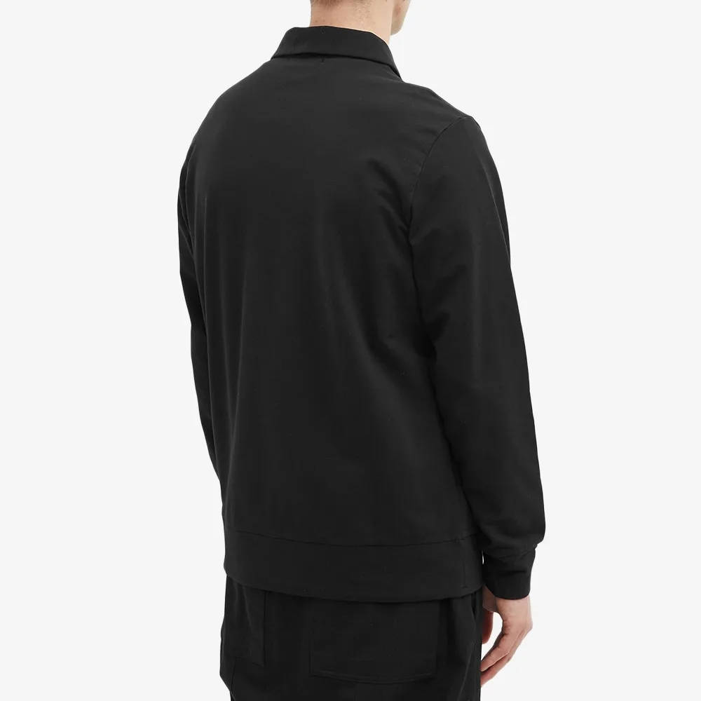 Stone Island Ghost Half Zip Collared Sweatshirt Black Back