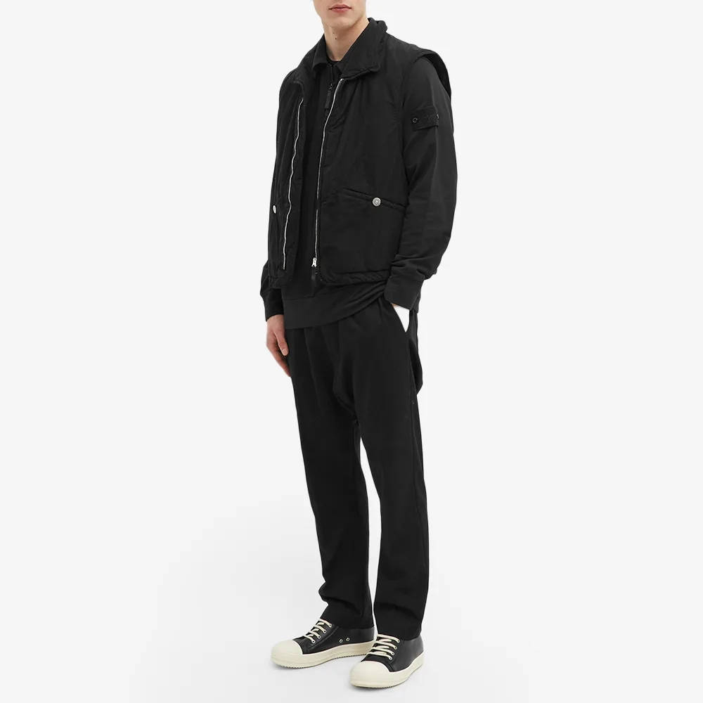 Stone Island Ghost Half Zip Collared Sweatshirt Black Full