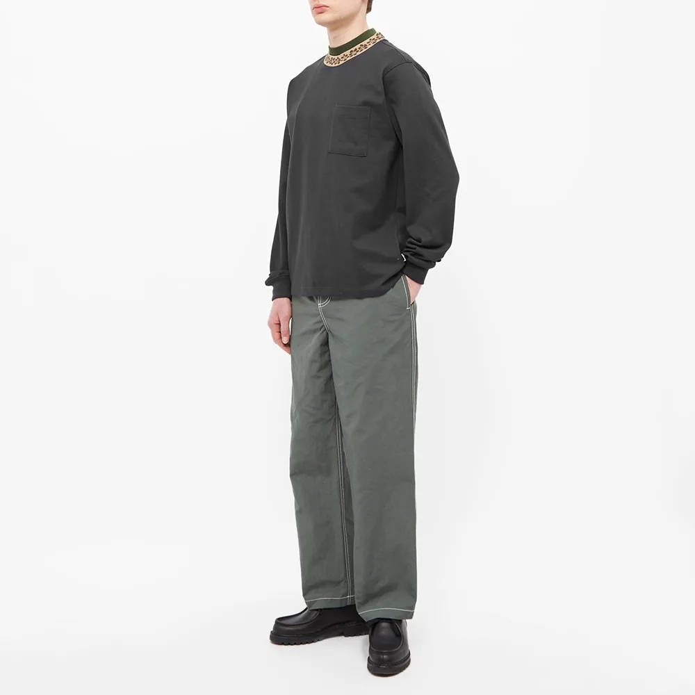 Stussy Flower Mock Neck Crew Sweatshirt