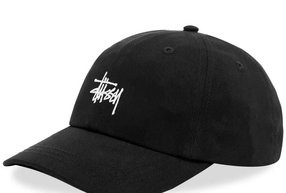 stussy cap black