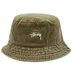 Stussy Washed Stock Bucket Hat don Olive Feature
