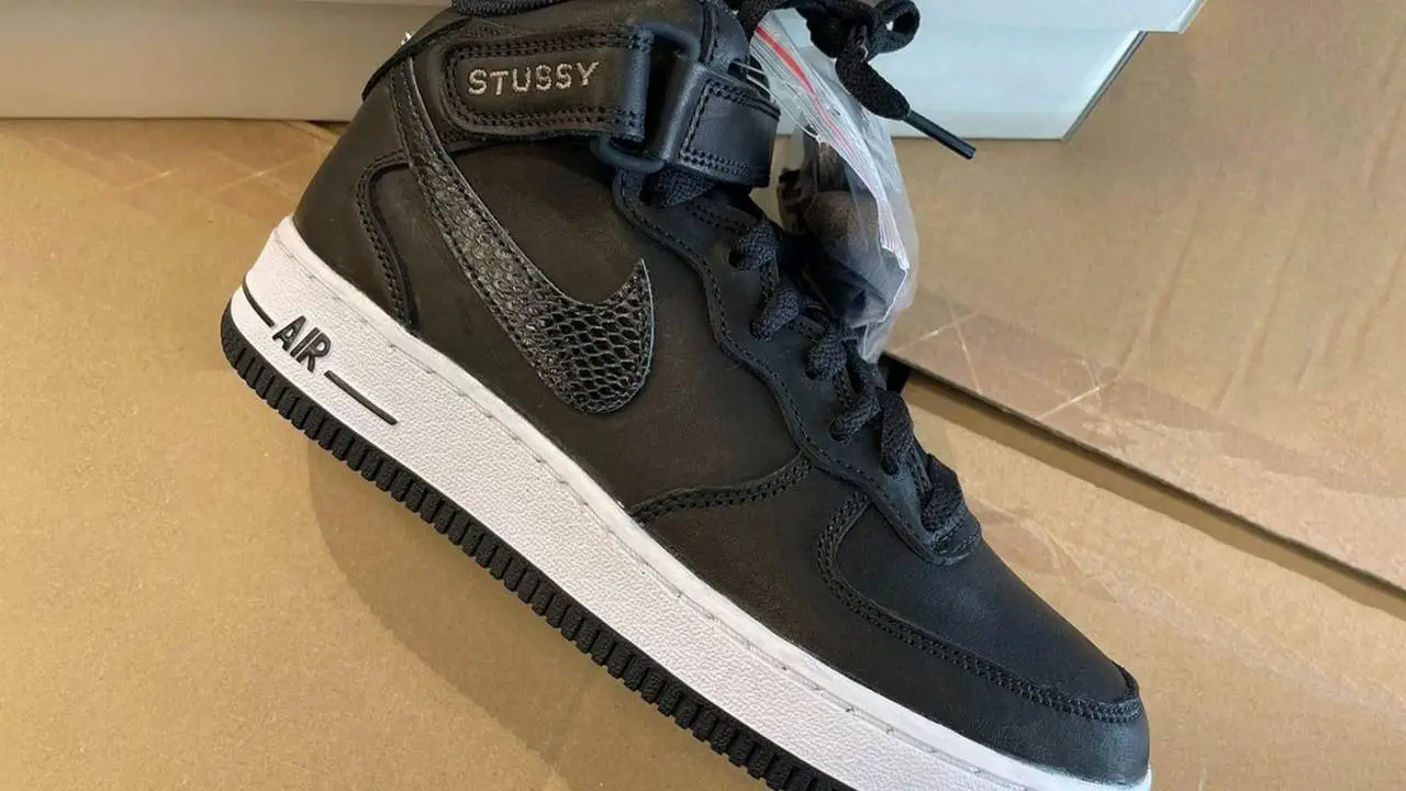 A Detailed Look at the Stussy x Nike Air Force 1 Mid 