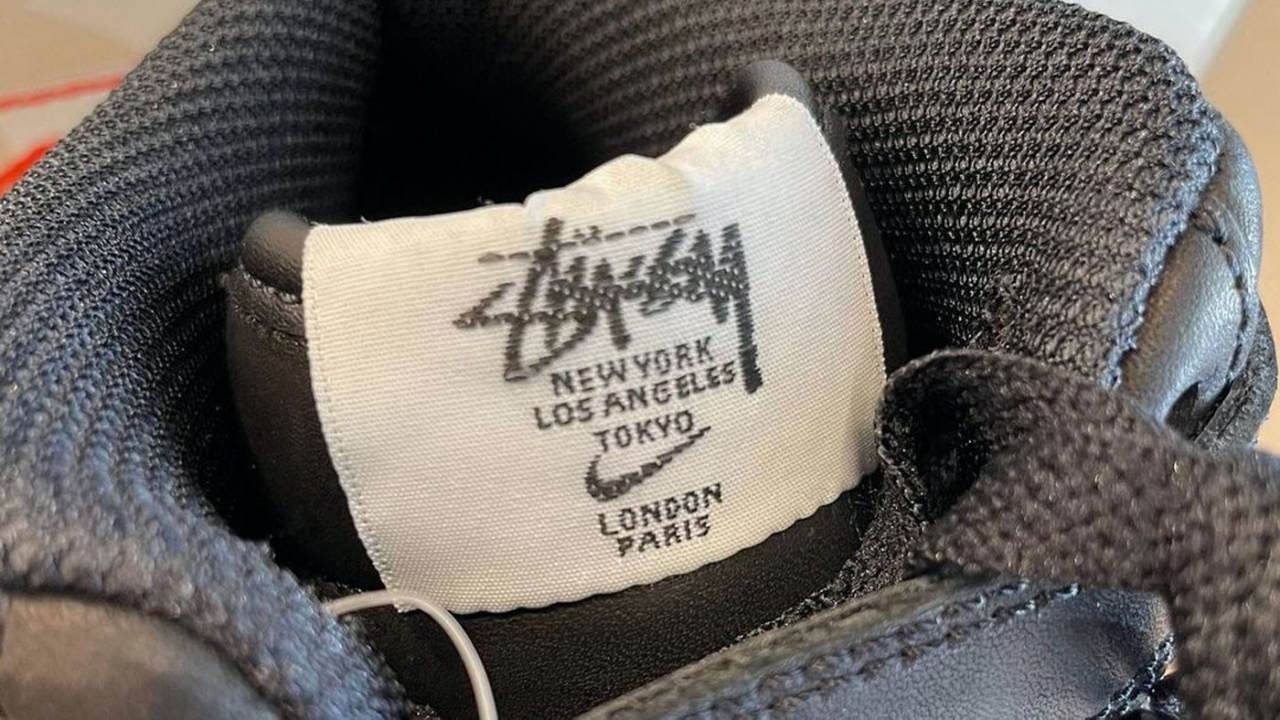 Stussy x Nike Air Force 1 Black 3