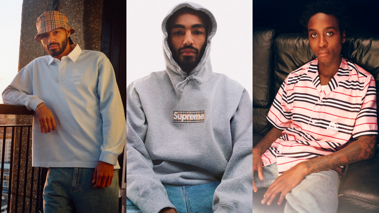 Supreme x Burberry Join Forces for a Striking Spring 2022 Capsule