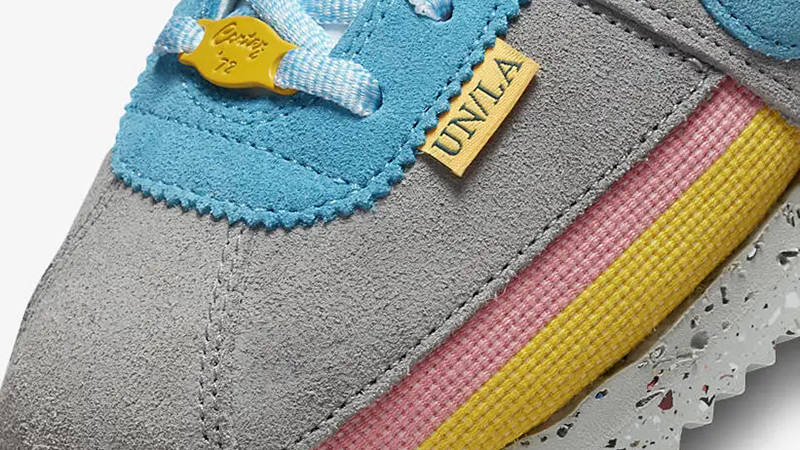 Union LA x Nike Cortez Grey Yellow DR1413-002 Detail