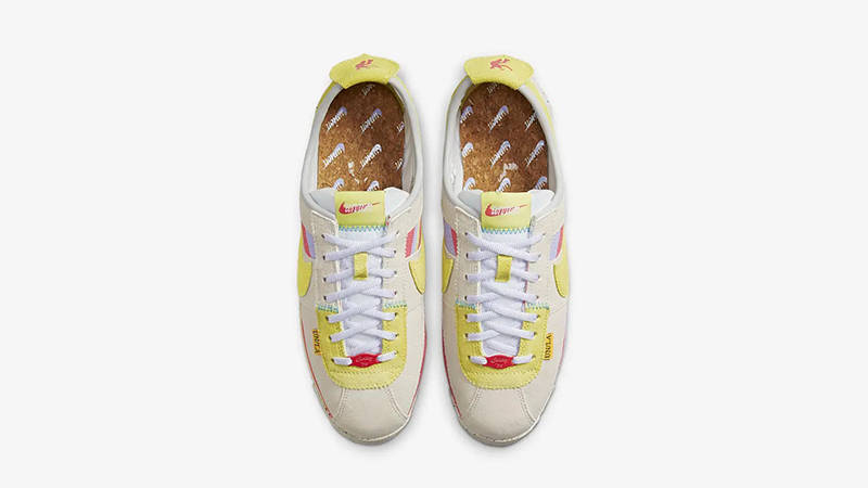 Union LA x Nike Cortez White Yellow DR1413-100 Top