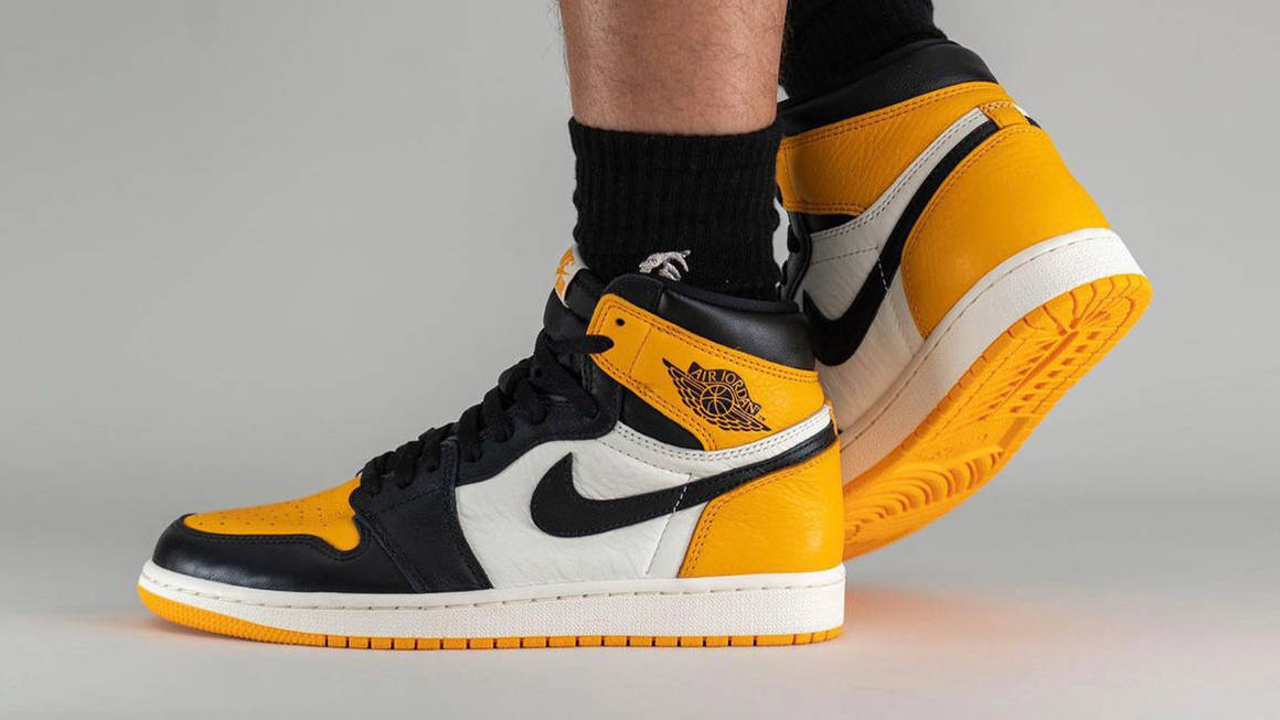 air jordan yellow toe high