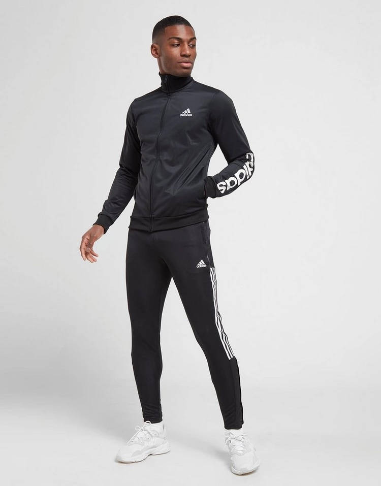 adidas Badge Of Sport Poly Linear Track Top Black Full