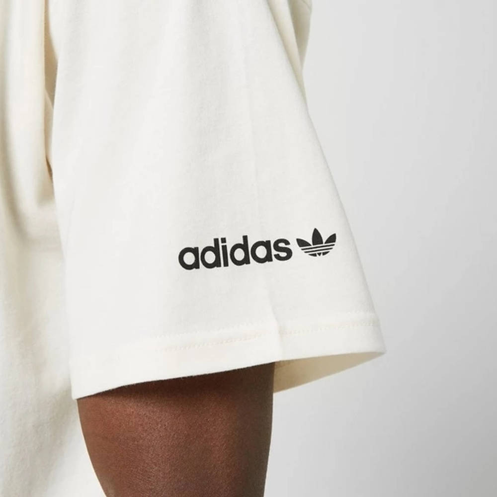 white adidas shirt