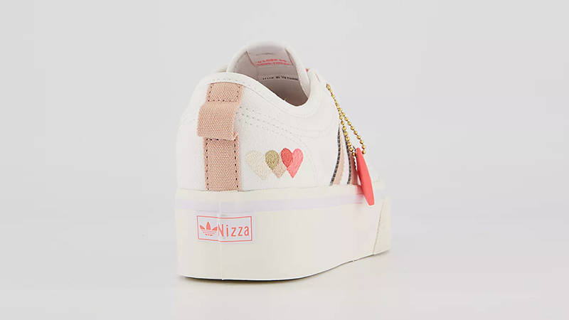 adidas Nizza Platform White Blush Red Where To Buy GW4442