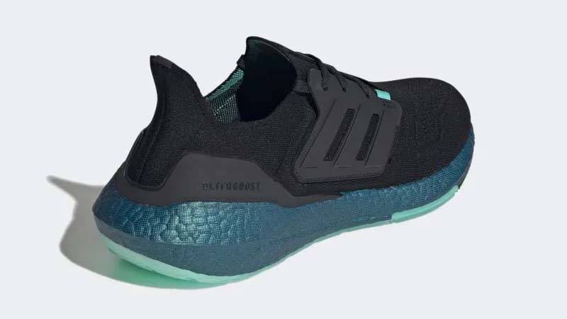 adidas Ultra Boost 22 Core Black Mint Rush Back