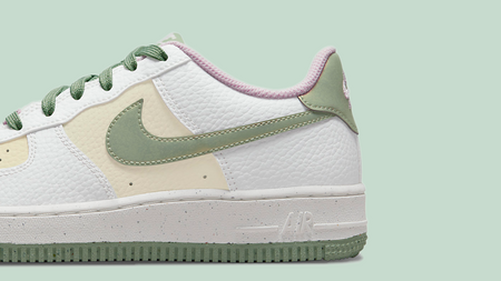 Pastel Shades & Iridescent Swooshes Bring Flair to this Air Force 1 Low GS "Muted Green" Pastel Shades & Iridescent Swooshes Bring Flair to this Air Force 1 Low GS "Muted Green"