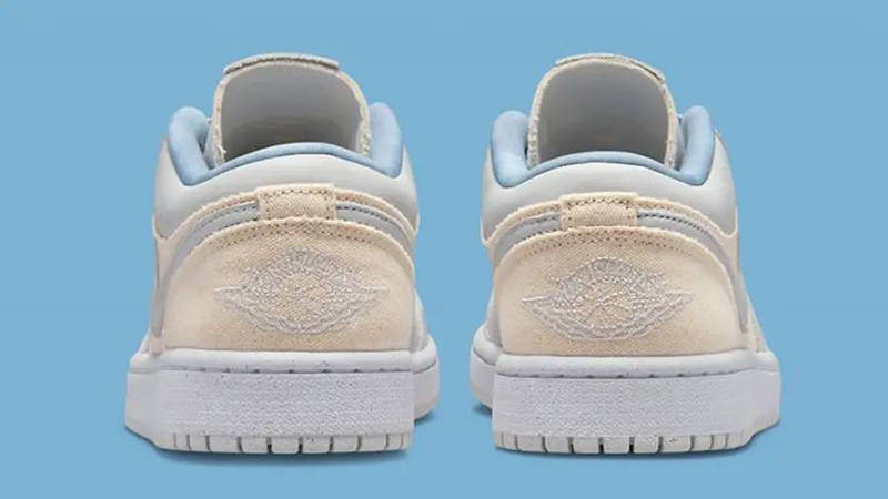 Air Jordan 1 Low Canvas Blue Beige back