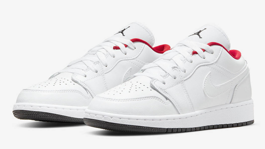 Air Jordan 1 Low GS White Red