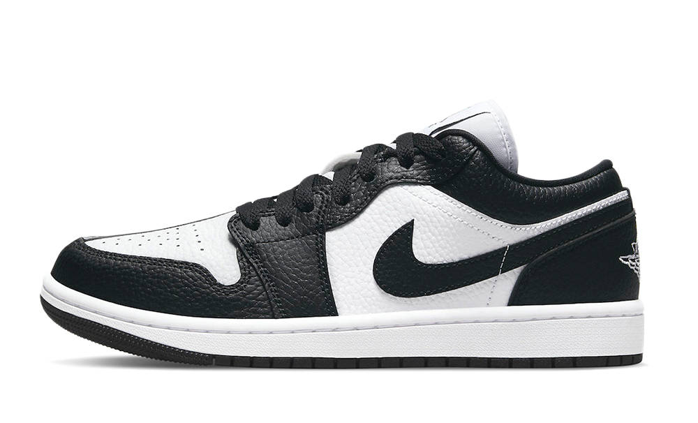 black and white jordans womens low
