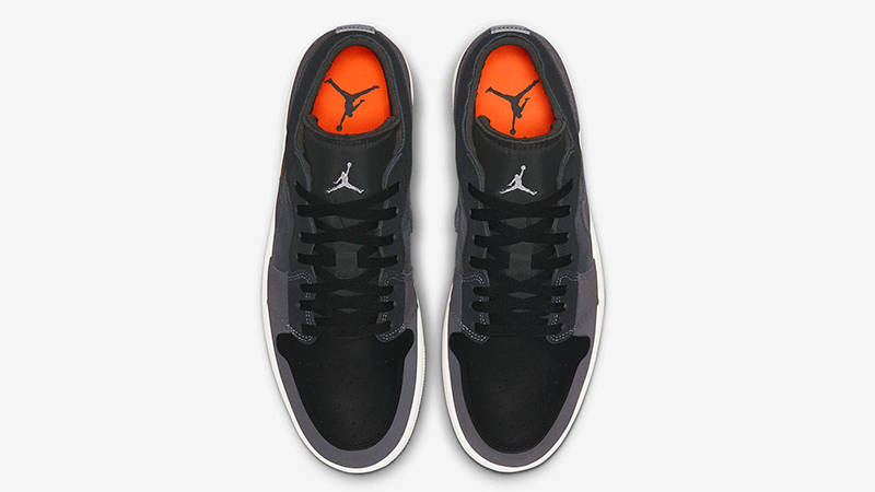 Air Jordan 1 Low Inside Out Black Grey DN1635-001 Top