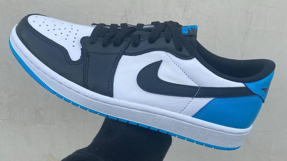 Air Jordan 1 Low Powder Blue Black UNC