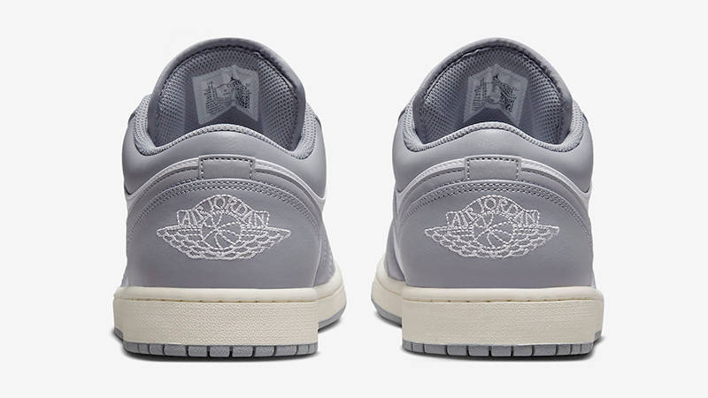 Air Jordan 1 Low Smoke Grey White Sail 553558-053 Back