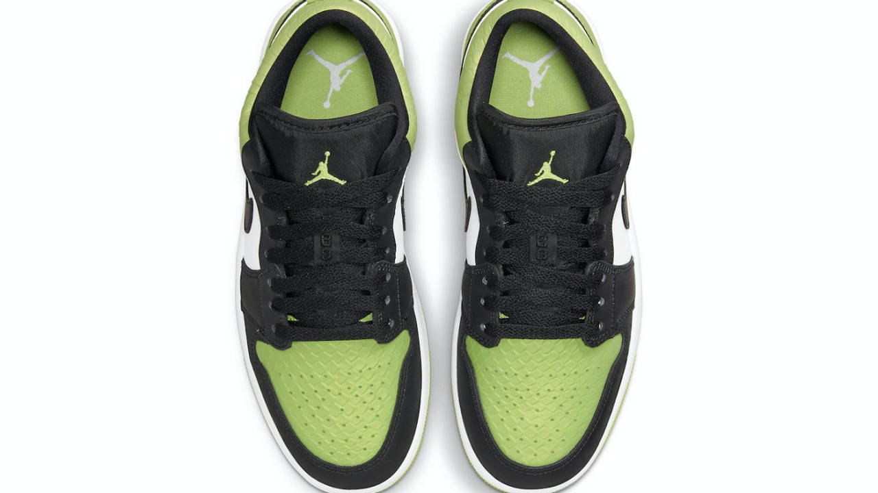 Air Jordan 1 Low Vivid Green Snakeskin 4