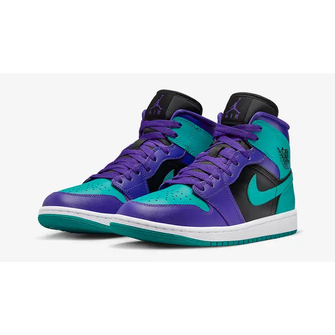 Jordan black sale purple blue