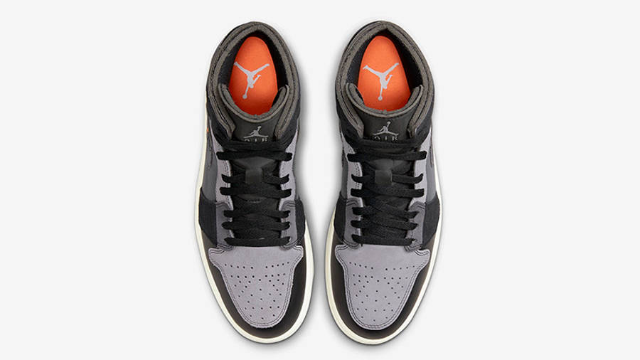 Air Jordan 1 Mid Inside Out Black Grey | Where To Buy | DM9652-001 | The Sole Supplier