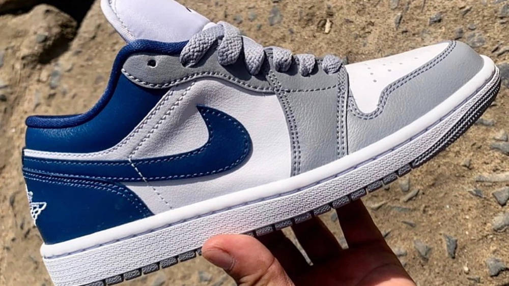 Image via pvasneakers Air Jordan 1 Storm Blue Wolf Grey