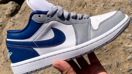 The Air Jordan 1 Low "Grey Blue" Combines Two Iconic Colourways The Air Jordan 1 Low "Grey Blue" Combines Two Iconic Colourways