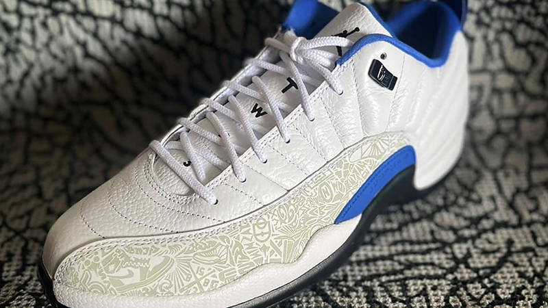 Air Jordan 12 Golf NRG White Blue Front