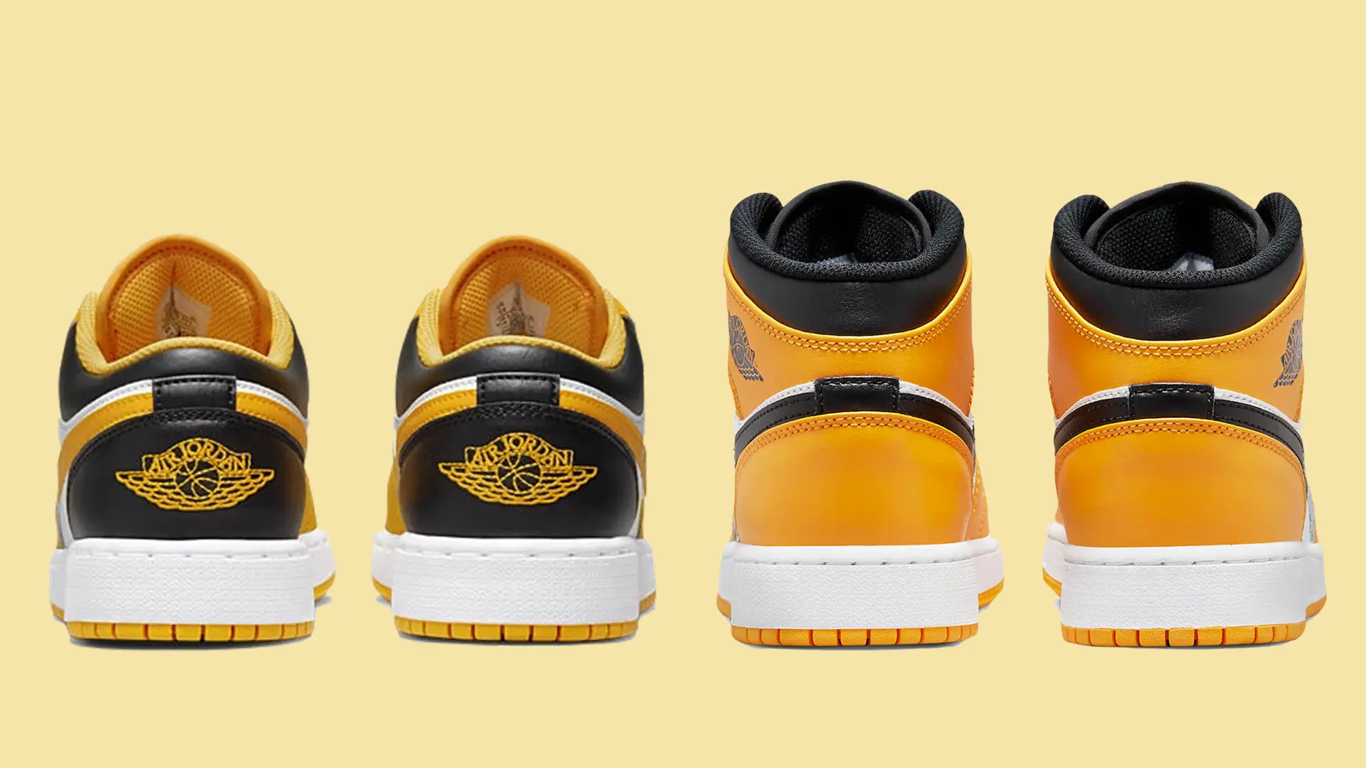 Air jordan 1s yellow hotsell and black