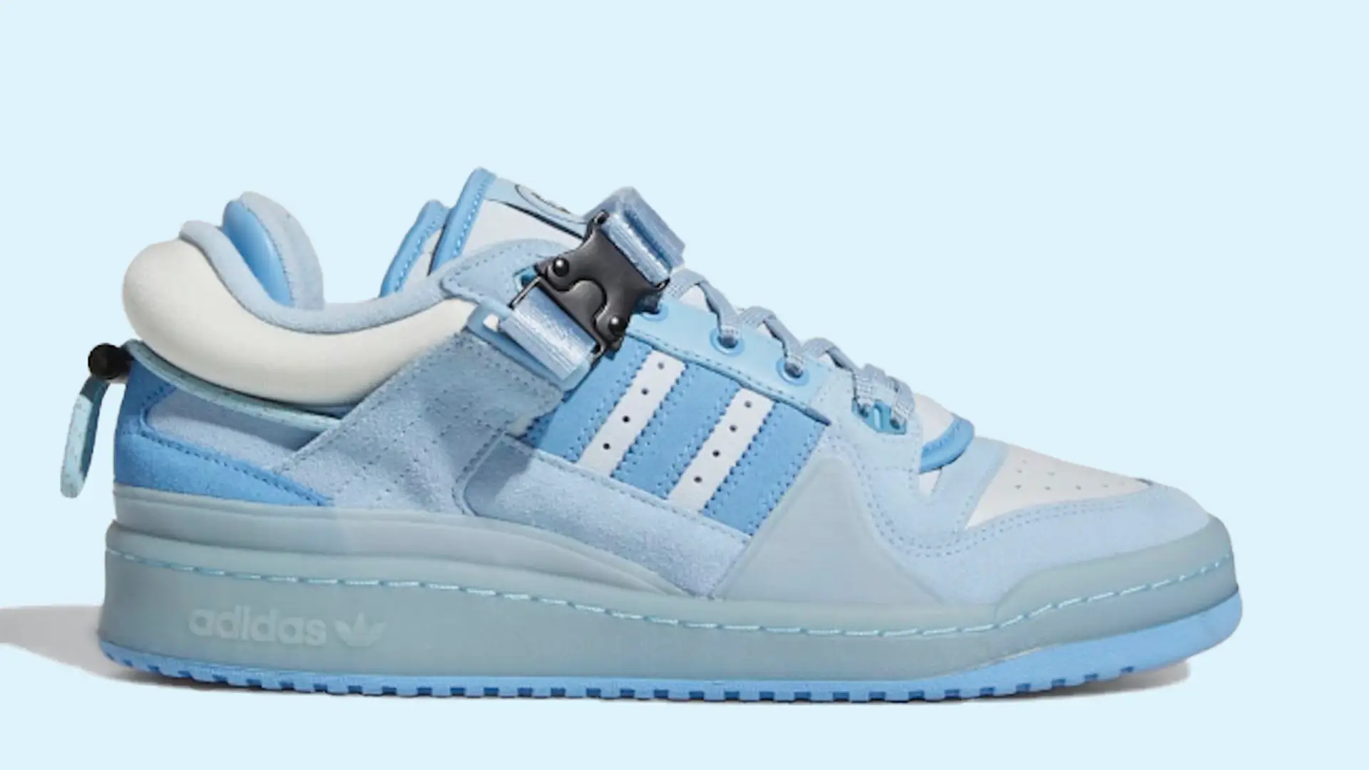 adidas and Bad Bunny Team Up on a Blue Forum Buckle Low
