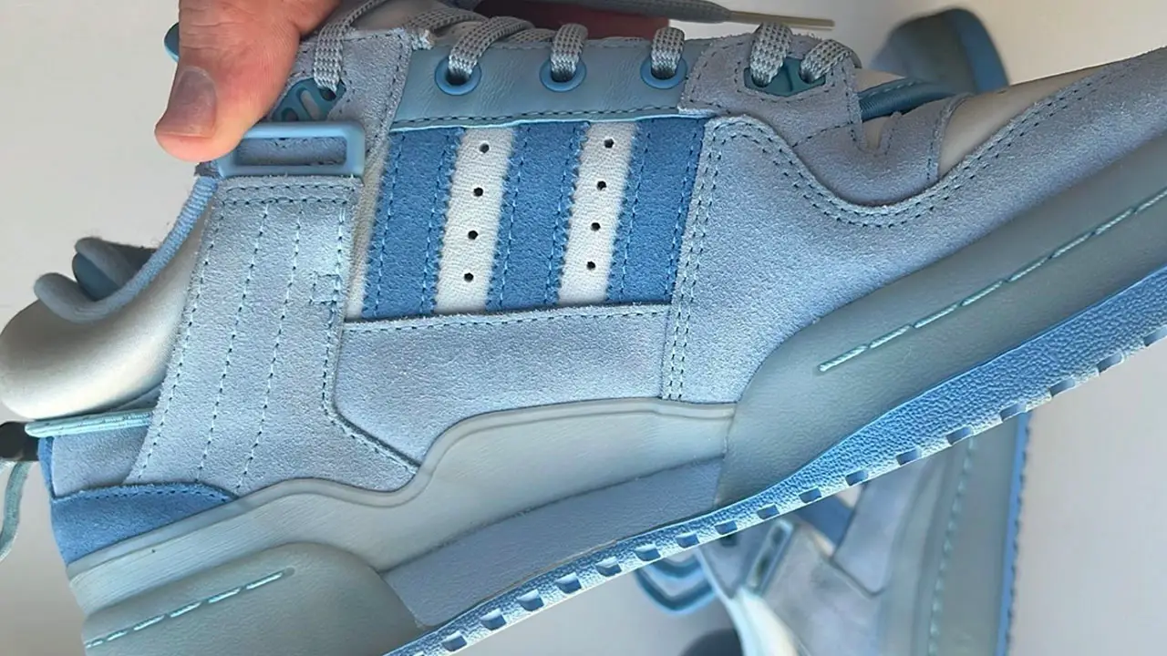 bad bunny x adidas forum blue tint