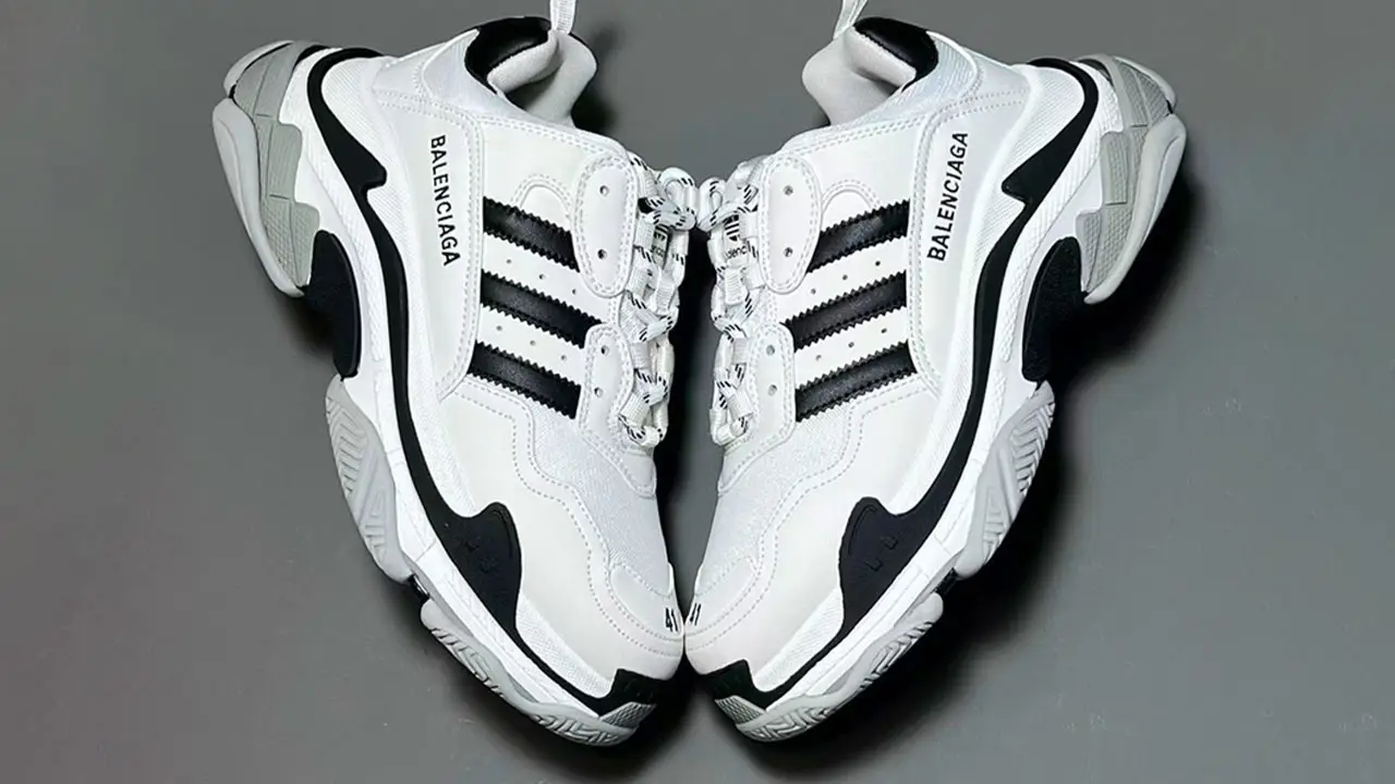 Adidas balenciaga hot sale white