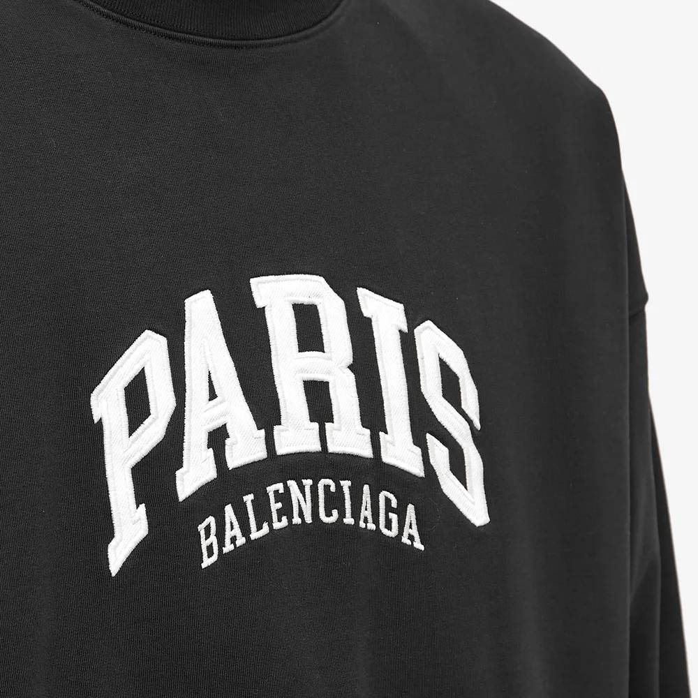 バレンシアガ BALENCIAGA □ 17SS 【 PARIS LOGO CREW NECK SWEAT ...