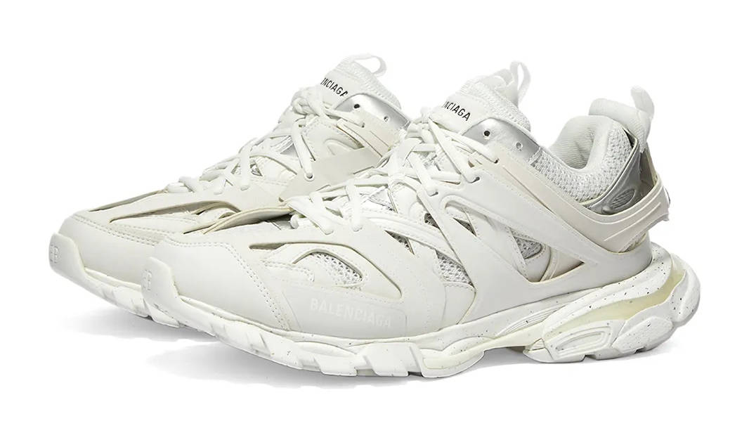 White balenciaga hot sale track runners